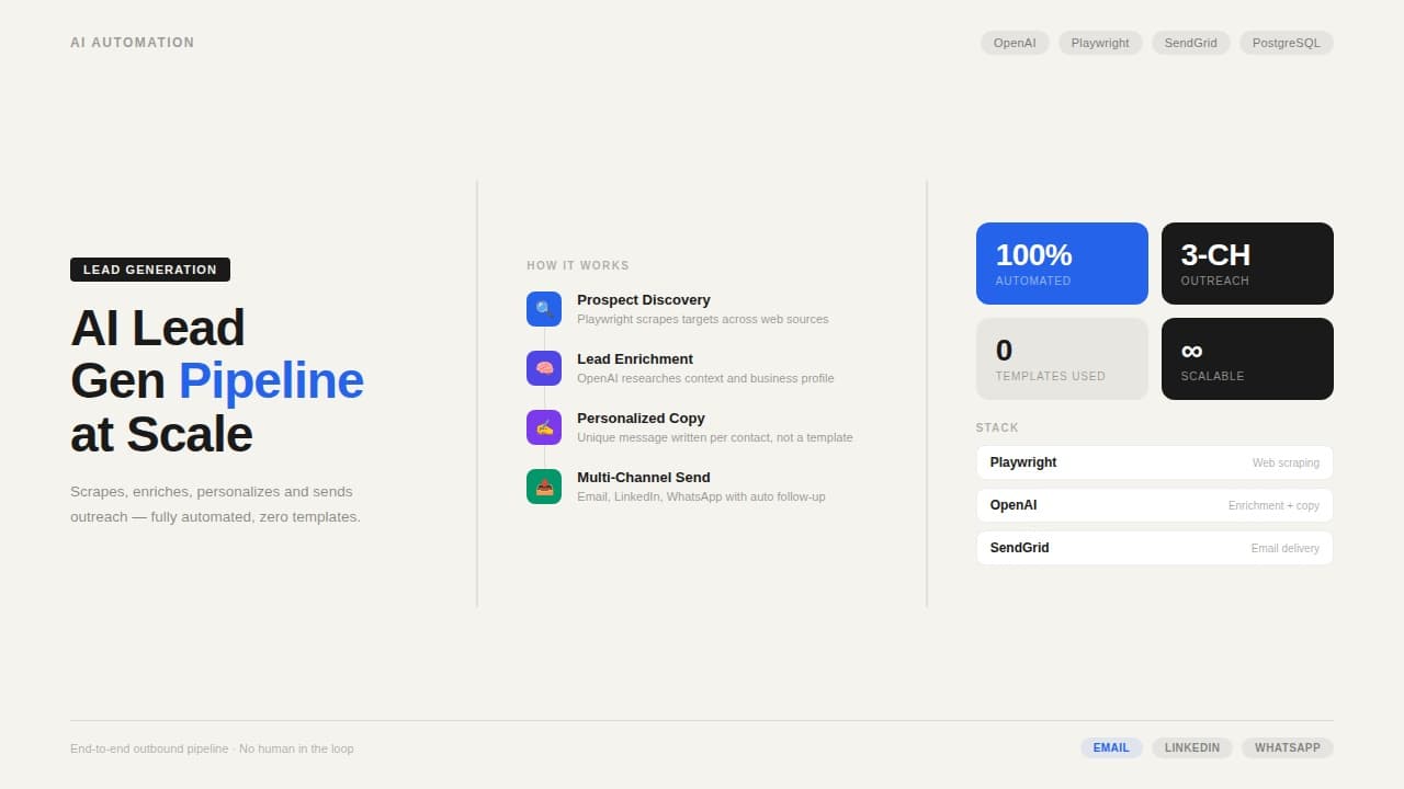 AI Lead Gen Pipeline